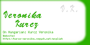 veronika kurcz business card